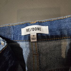 Men's Blue Jeans with Distressed Detail